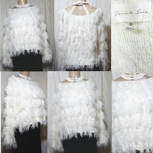Paris To Jena Shaggy Tassel Sweater